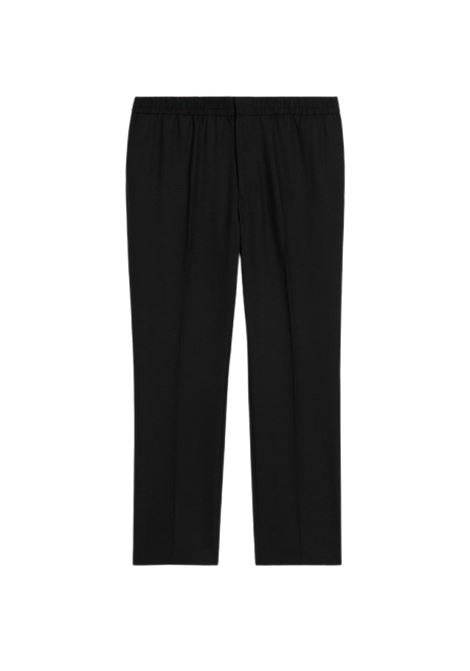 pantalone elstic waist uomo neri AMI PARIS | HTR226.WV0044001